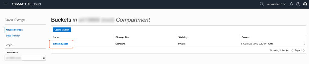 Dealing with Oracle Cloud Infrastructure and Python | Data ... as usual